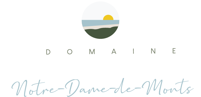logo blanc domaine le sherwood notre dame de monts